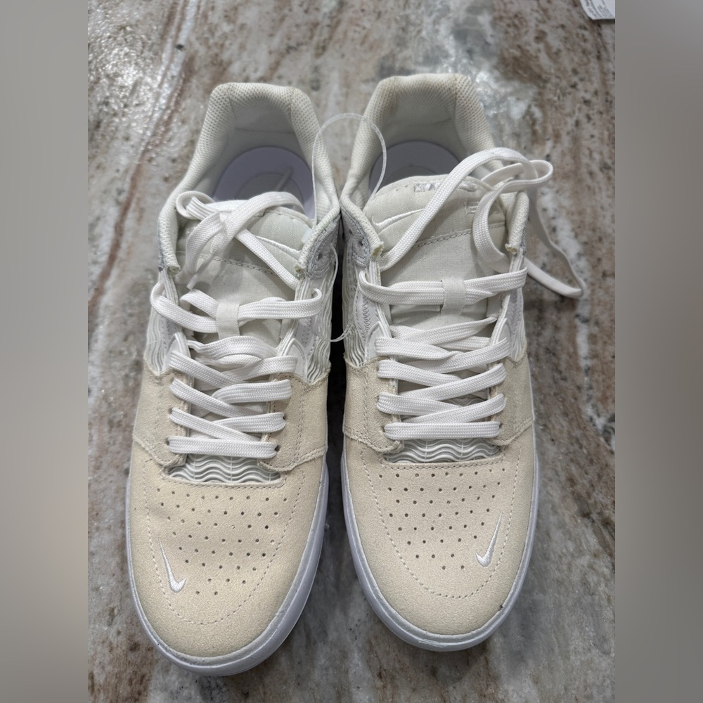 Nike Cream and White Minimalist Sneakers